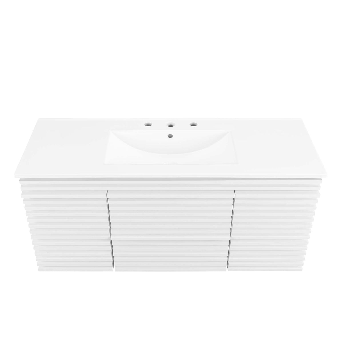 Render 48" Wall-Mount Bathroom Vanity Basin Included