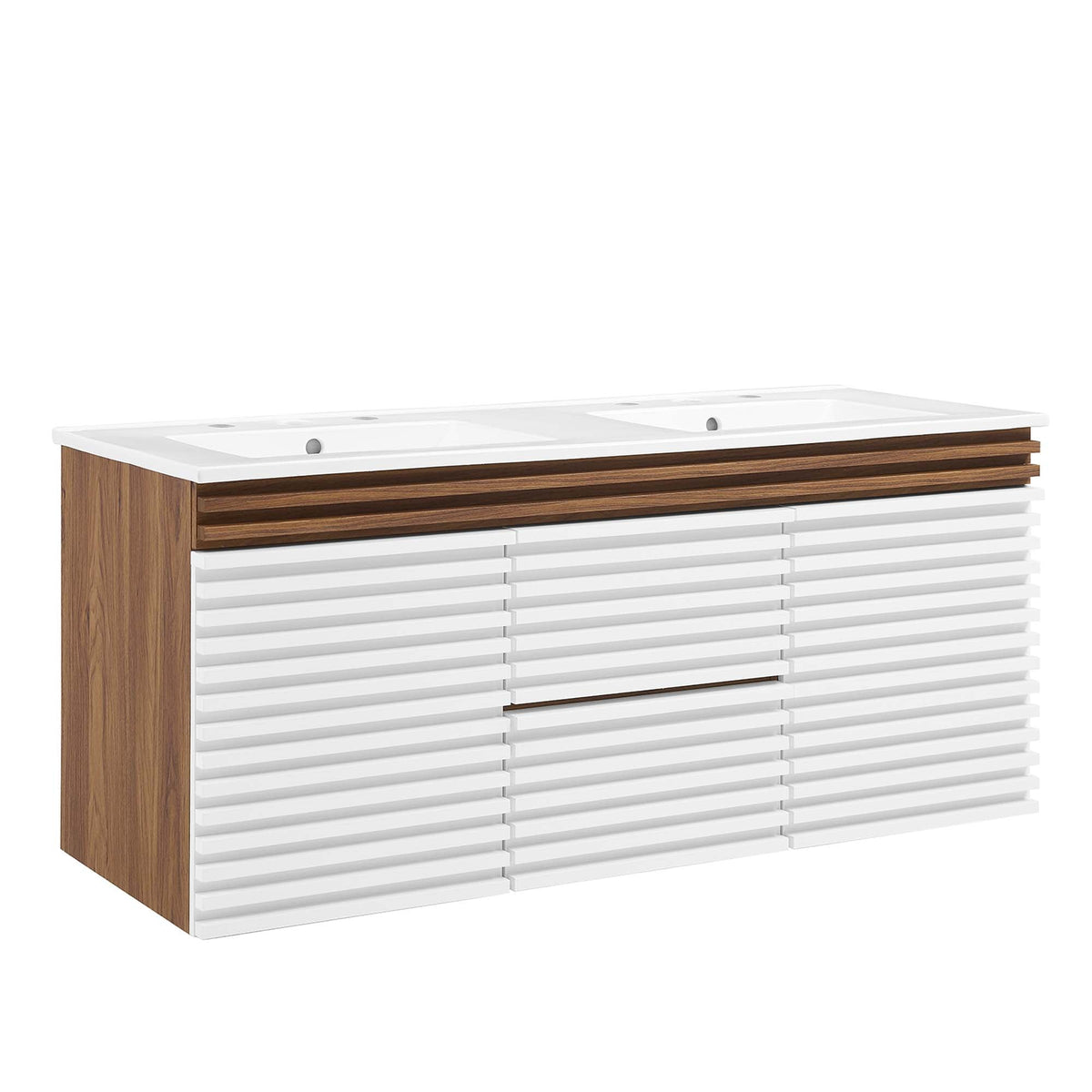 Render 48" Wall-Mount Bathroom Vanity Basin Included