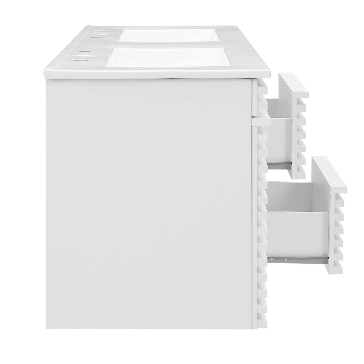 Render 48" Wall-Mount Bathroom Vanity Basin Included