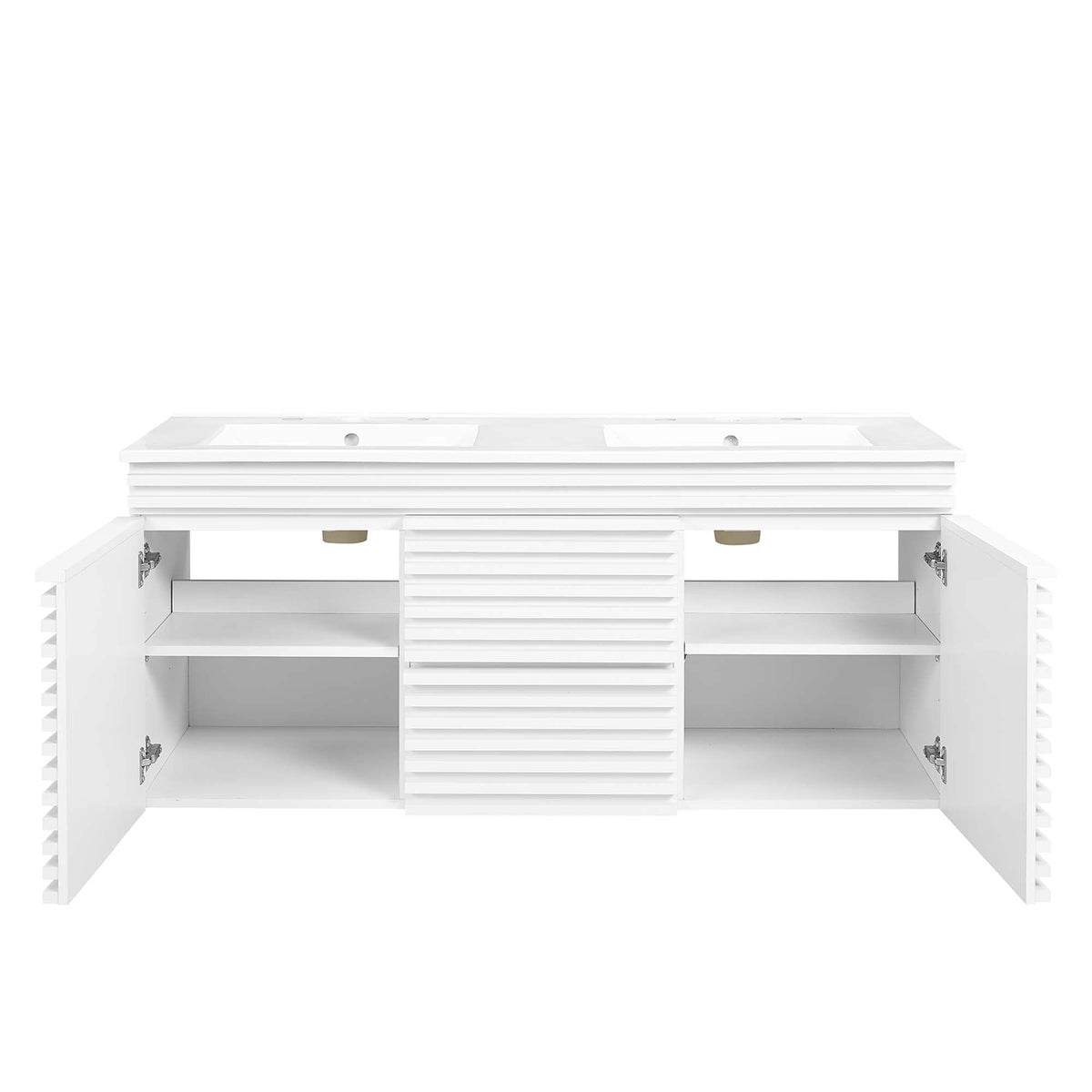 Render 48" Wall-Mount Bathroom Vanity Basin Included