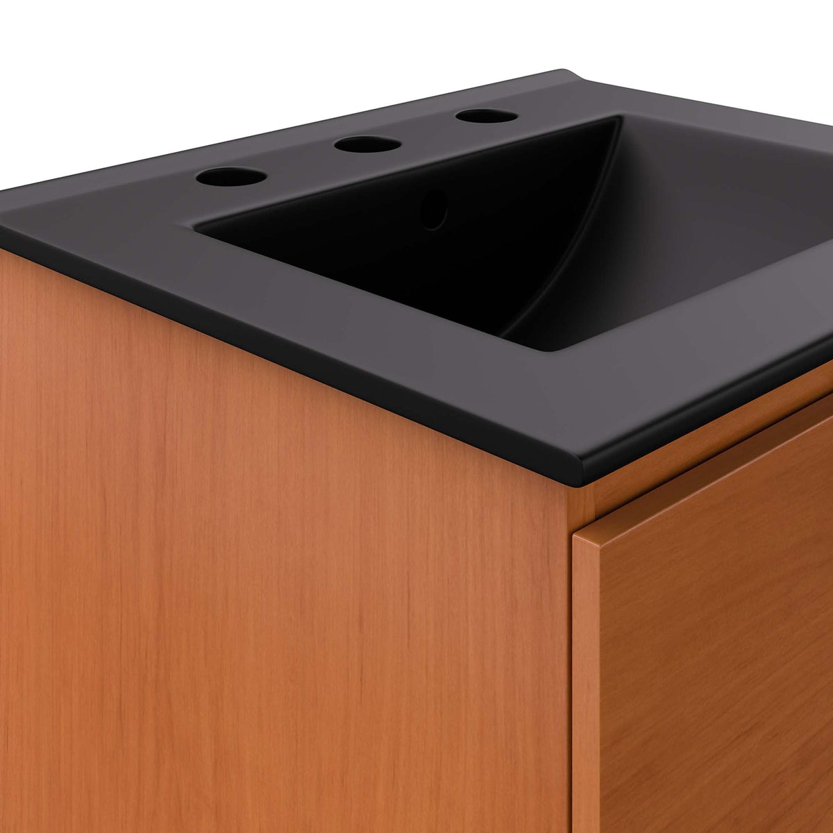 Scenic Wall-Mount Bathroom Vanity Basin Included