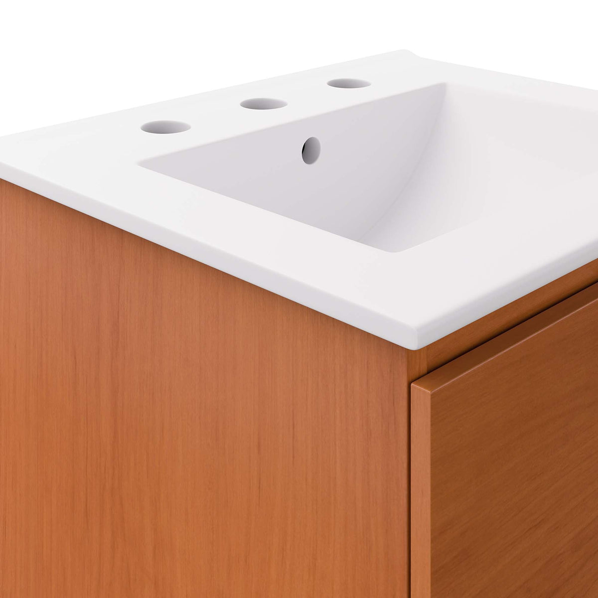 Scenic Wall-Mount Bathroom Vanity Basin Included