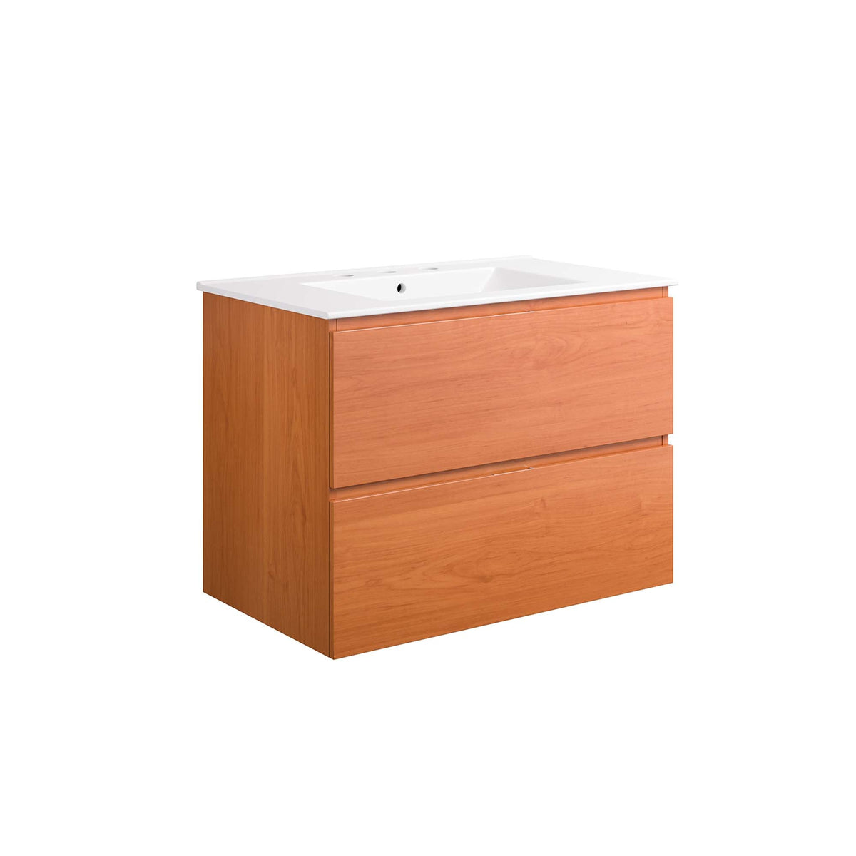 Scenic Wall-Mount Bathroom Vanity Basin Included