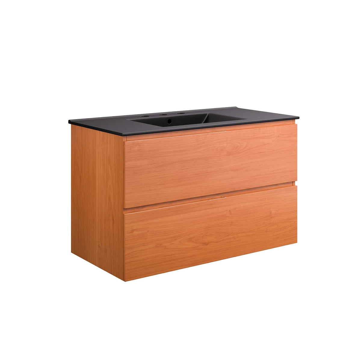 Scenic Wall-Mount Bathroom Vanity Basin Included