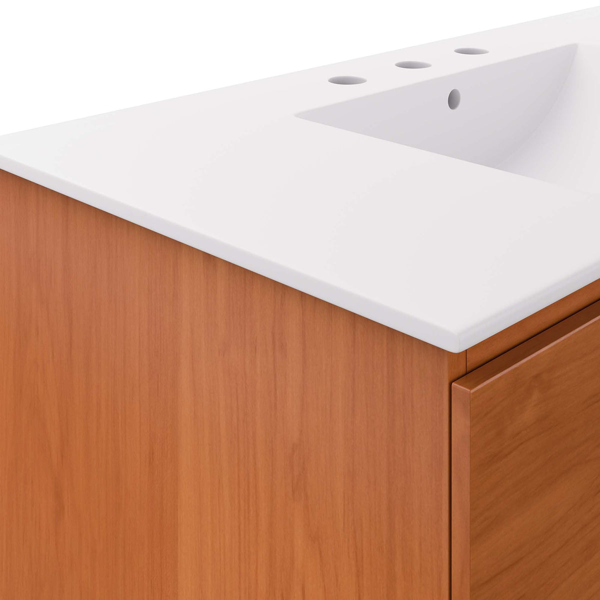 Scenic Wall-Mount Bathroom Vanity Basin Included