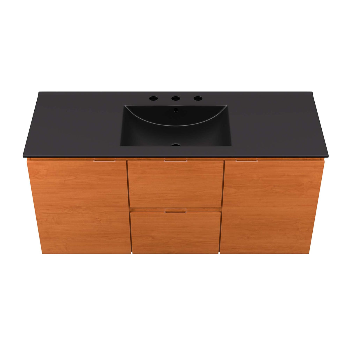 Scenic Wall-Mount Bathroom Vanity Basin Included