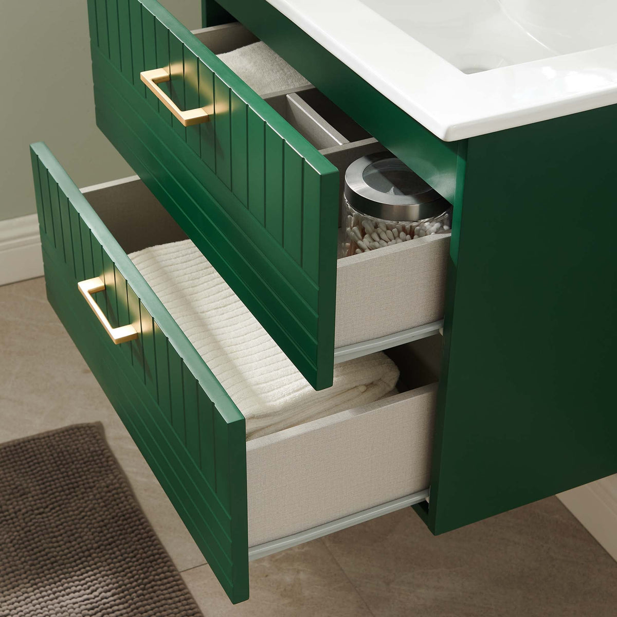 Daybreak Wall-Mount Bathroom Vanity Basin Included