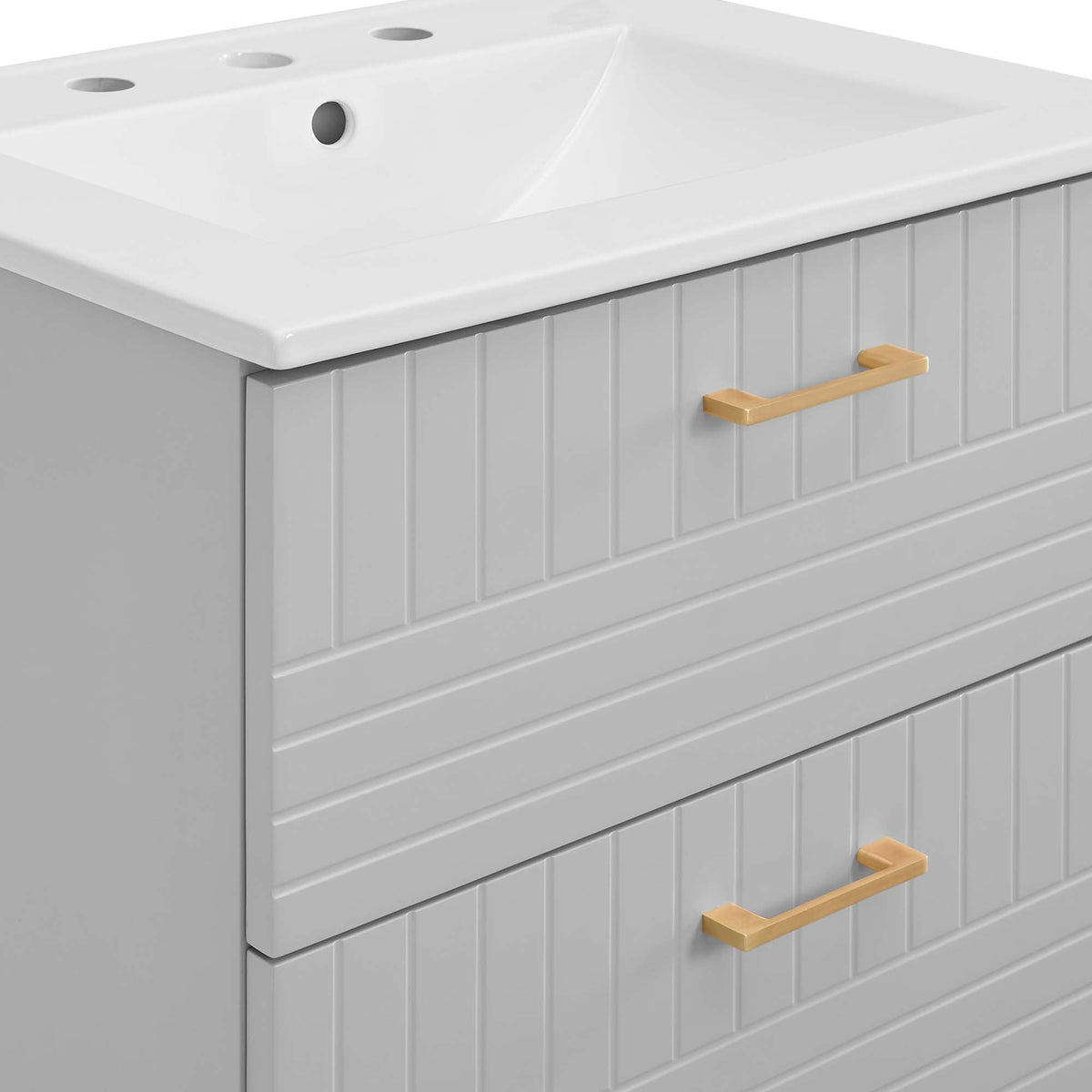Daybreak Wall-Mount Bathroom Vanity Basin Included