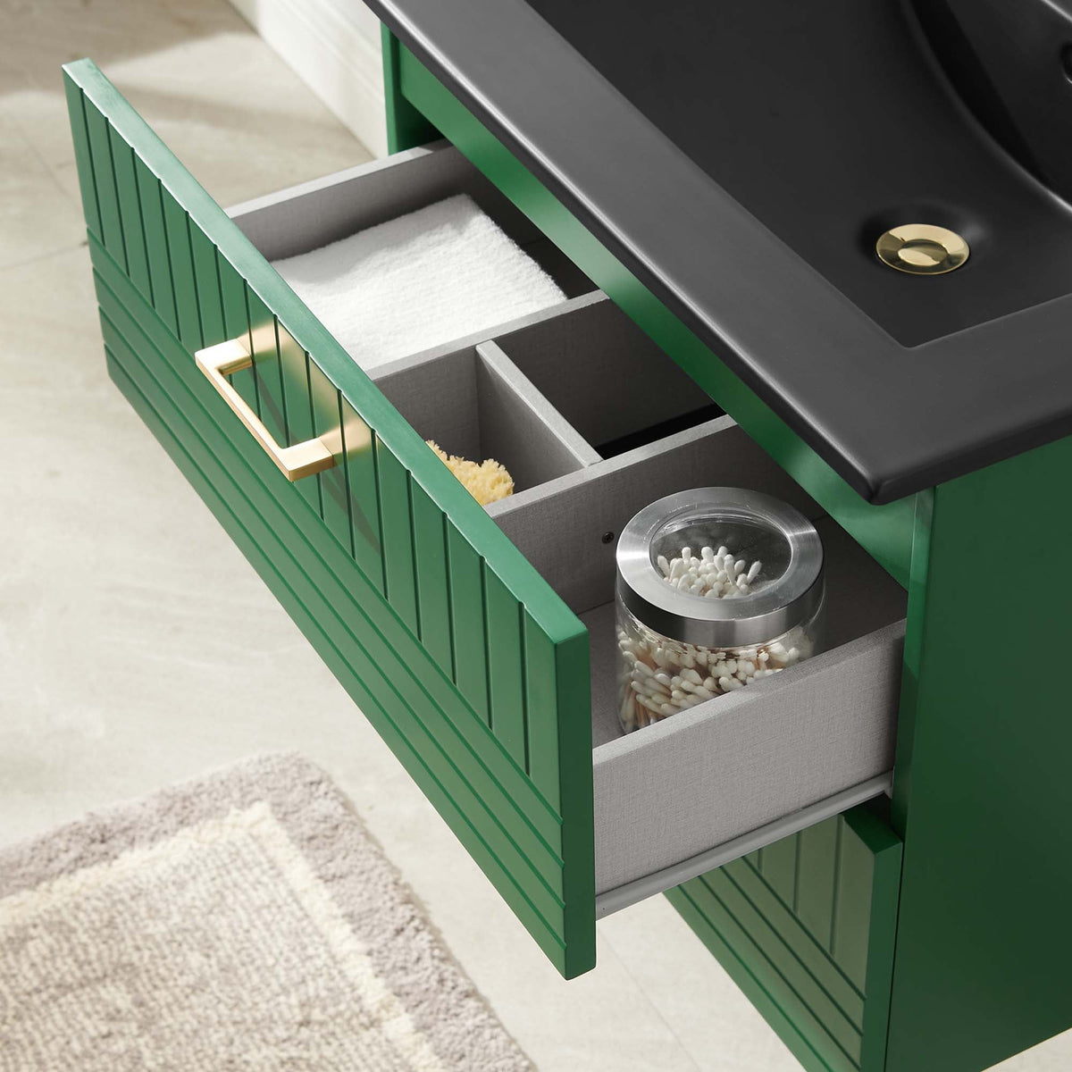 Daybreak Wall-Mount Bathroom Vanity Basin Included