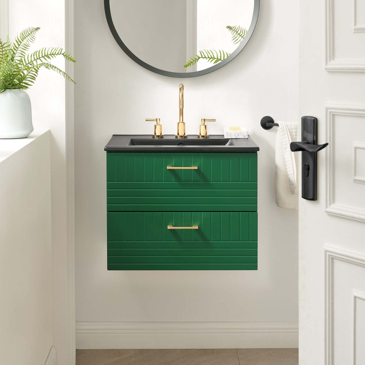Daybreak Wall-Mount Bathroom Vanity Basin Included