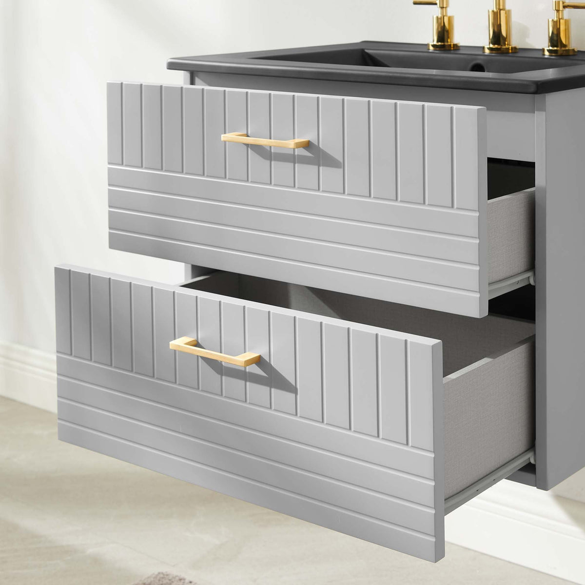 Daybreak Wall-Mount Bathroom Vanity Basin Included