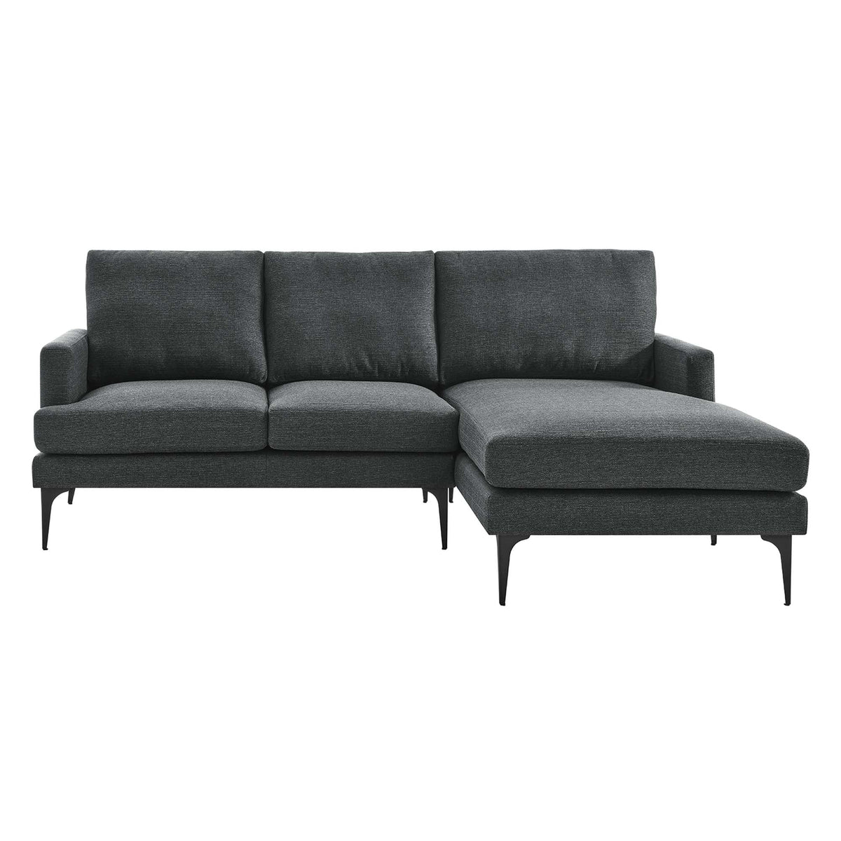 Evermore Right-Facing Upholstered Fabric Sectional Sofa - view 11