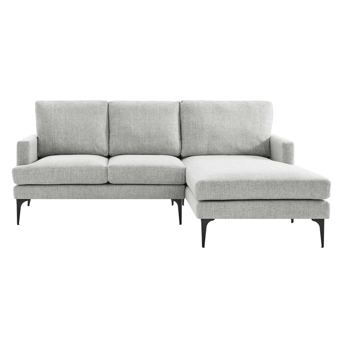 Evermore Right-Facing Upholstered Fabric Sectional Sofa - view 12