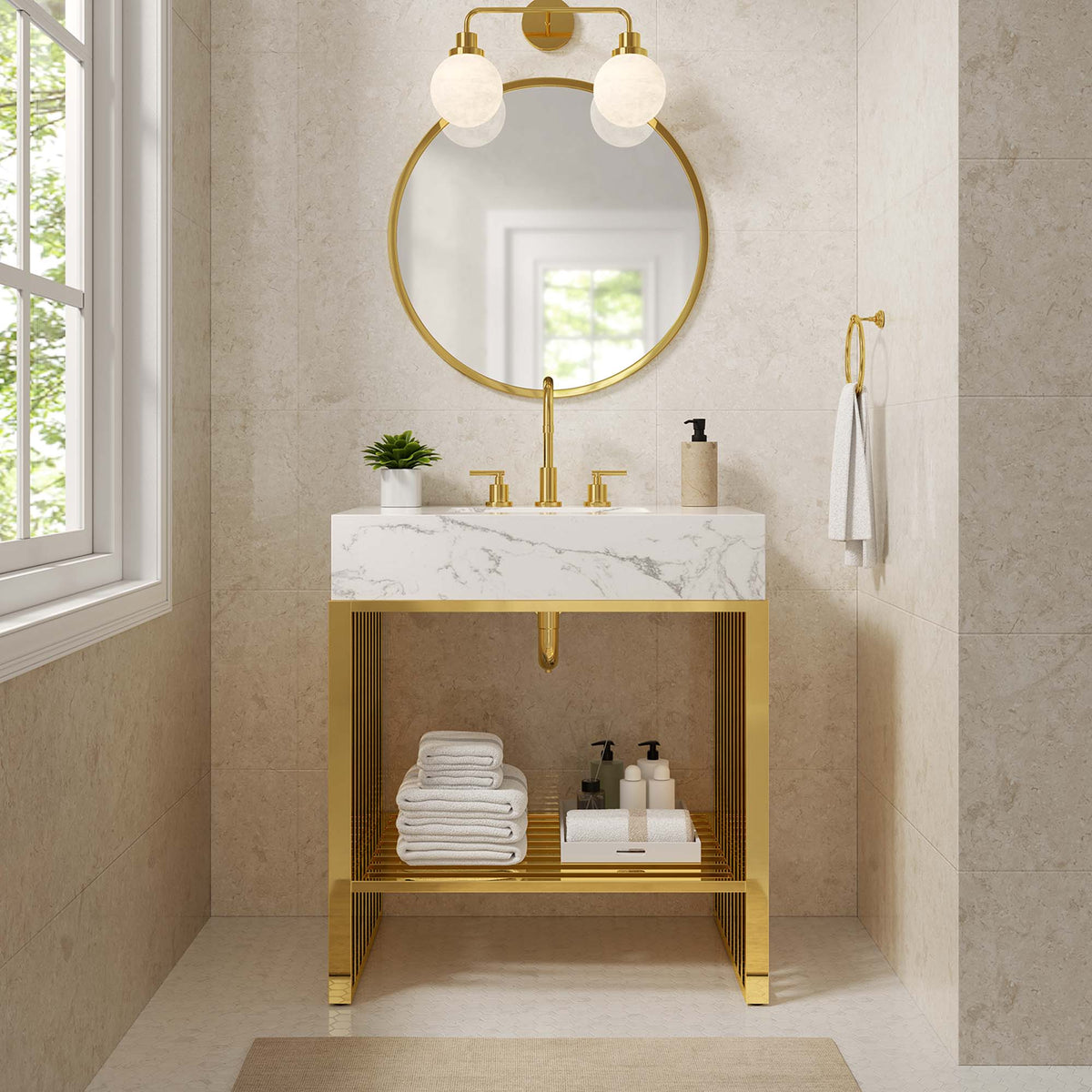 Gridiron Bathroom Vanity Basin Included
