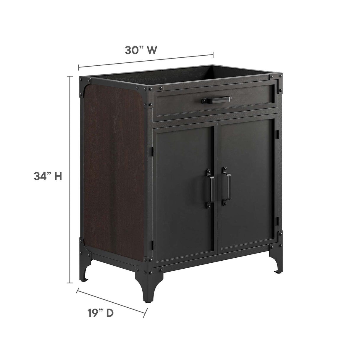 Steamforge Bathroom Cabinet Basin Not Included