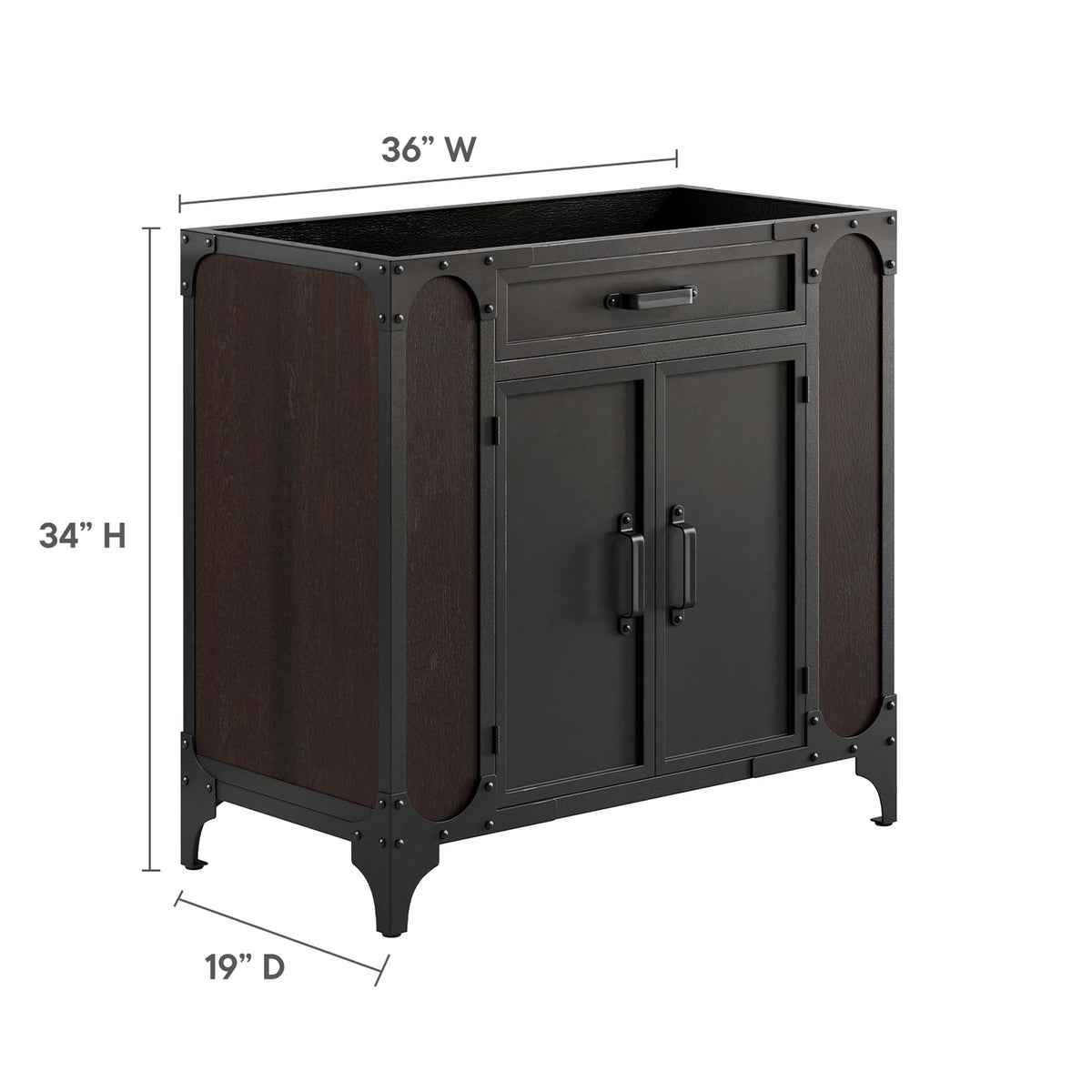 Steamforge Bathroom Cabinet Basin Not Included