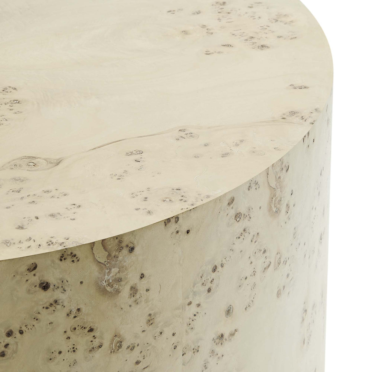 Cosmos 35" Round Burl Wood Coffee Table - view 7