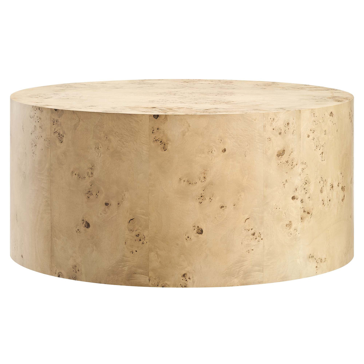 Cosmos 35" Round Burl Wood Coffee Table - view 2