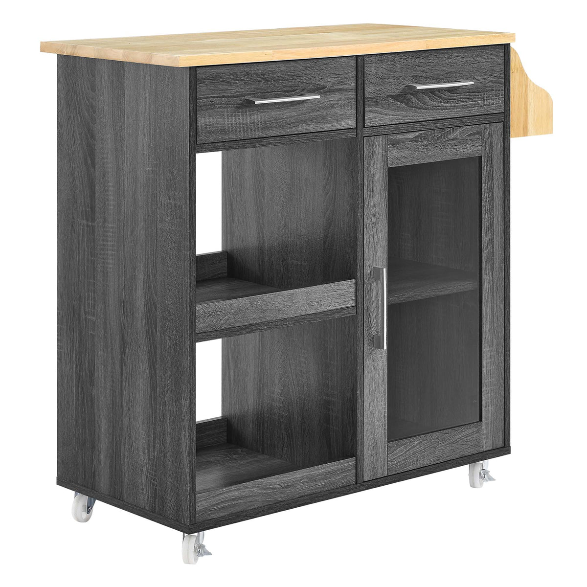 Culinary Kitchen Cart With Spice Rack - view 3