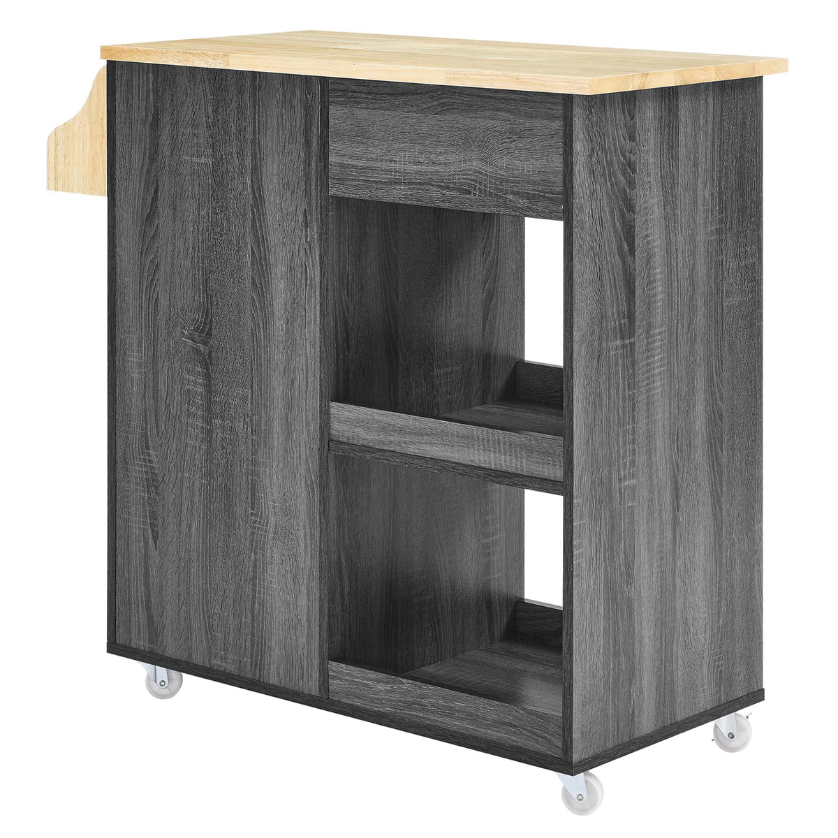 Culinary Kitchen Cart With Spice Rack - view 11