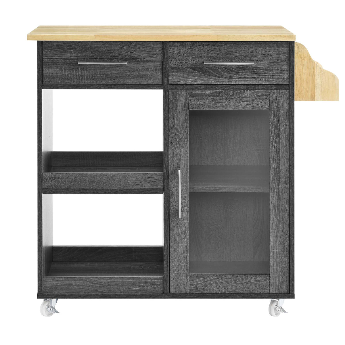 Culinary Kitchen Cart With Spice Rack - view 15
