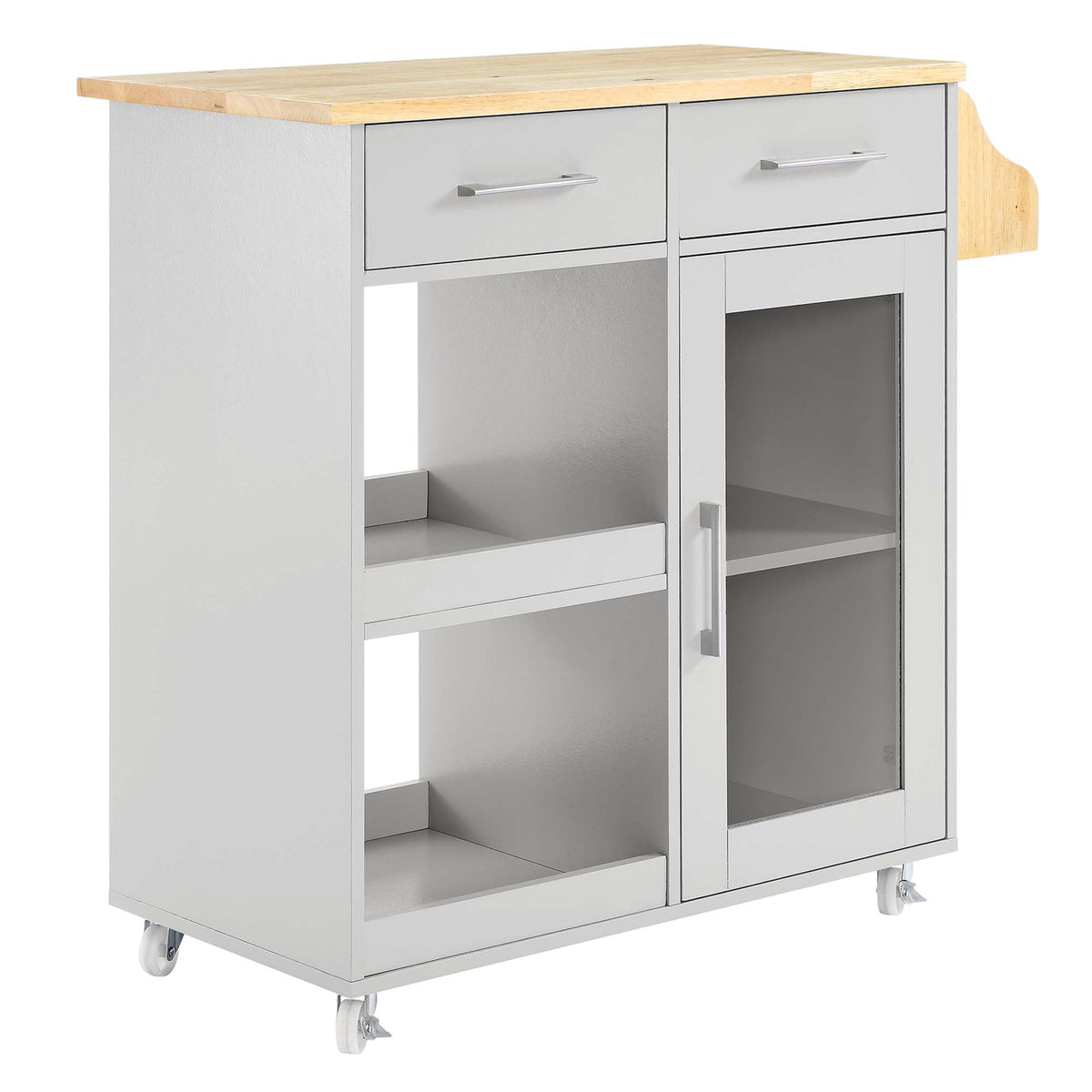 Culinary Kitchen Cart With Spice Rack - view 1