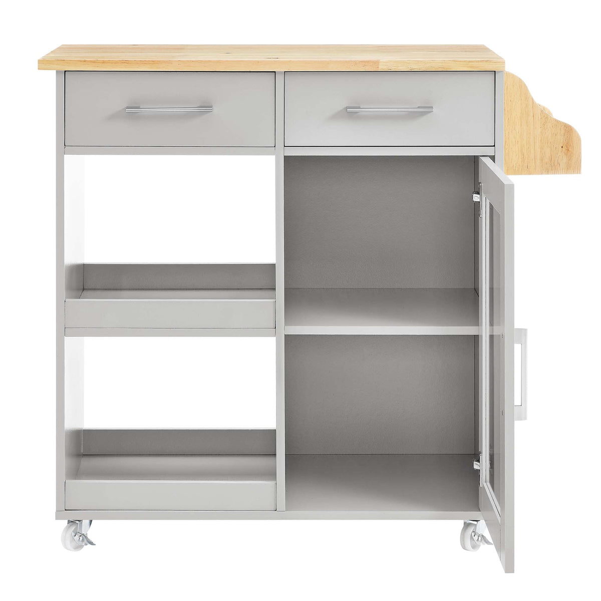 Culinary Kitchen Cart With Spice Rack - view 17