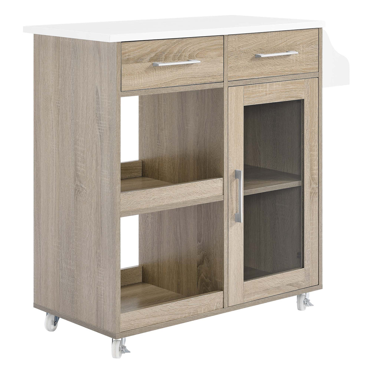 Culinary Kitchen Cart With Spice Rack - view 4