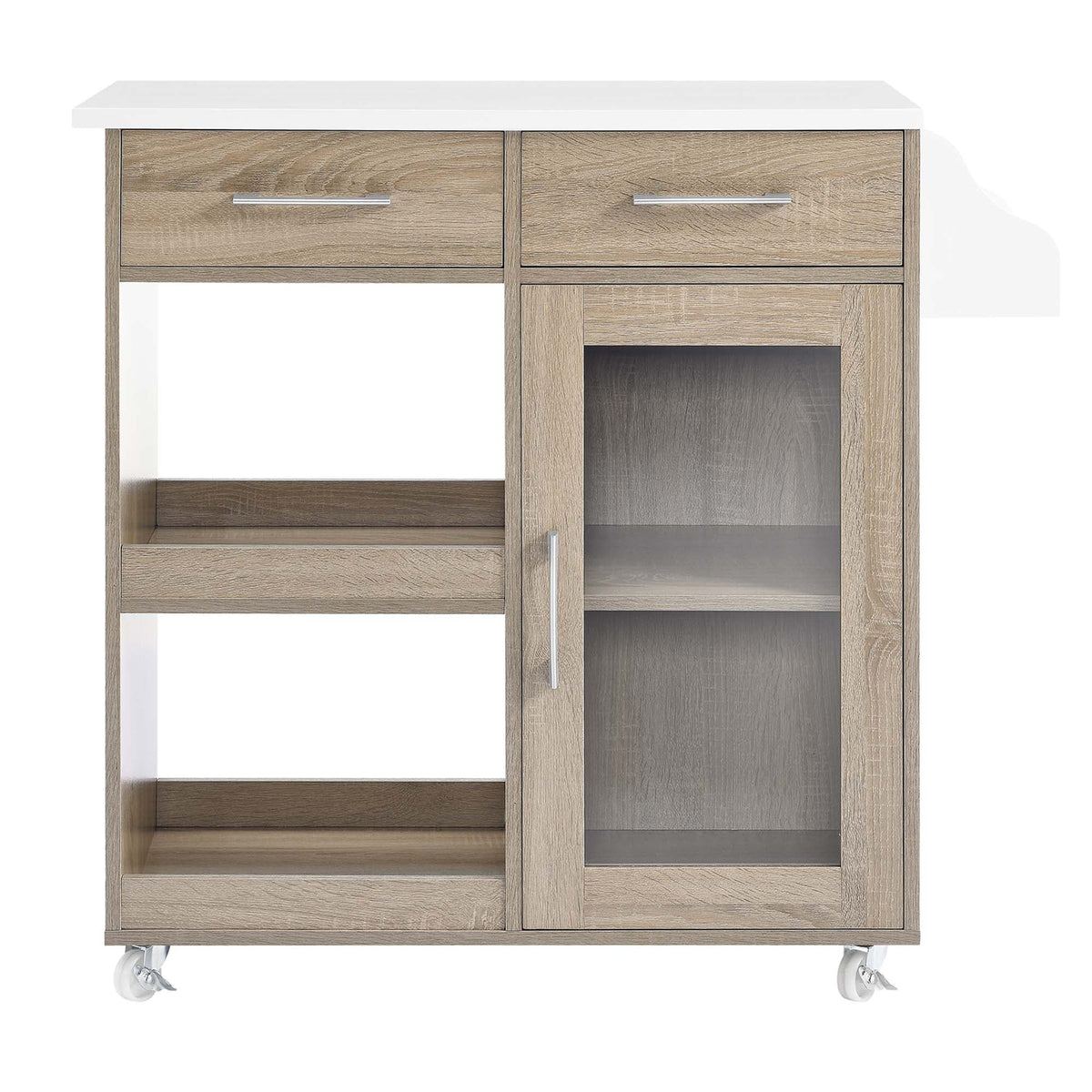Culinary Kitchen Cart With Spice Rack - view 16