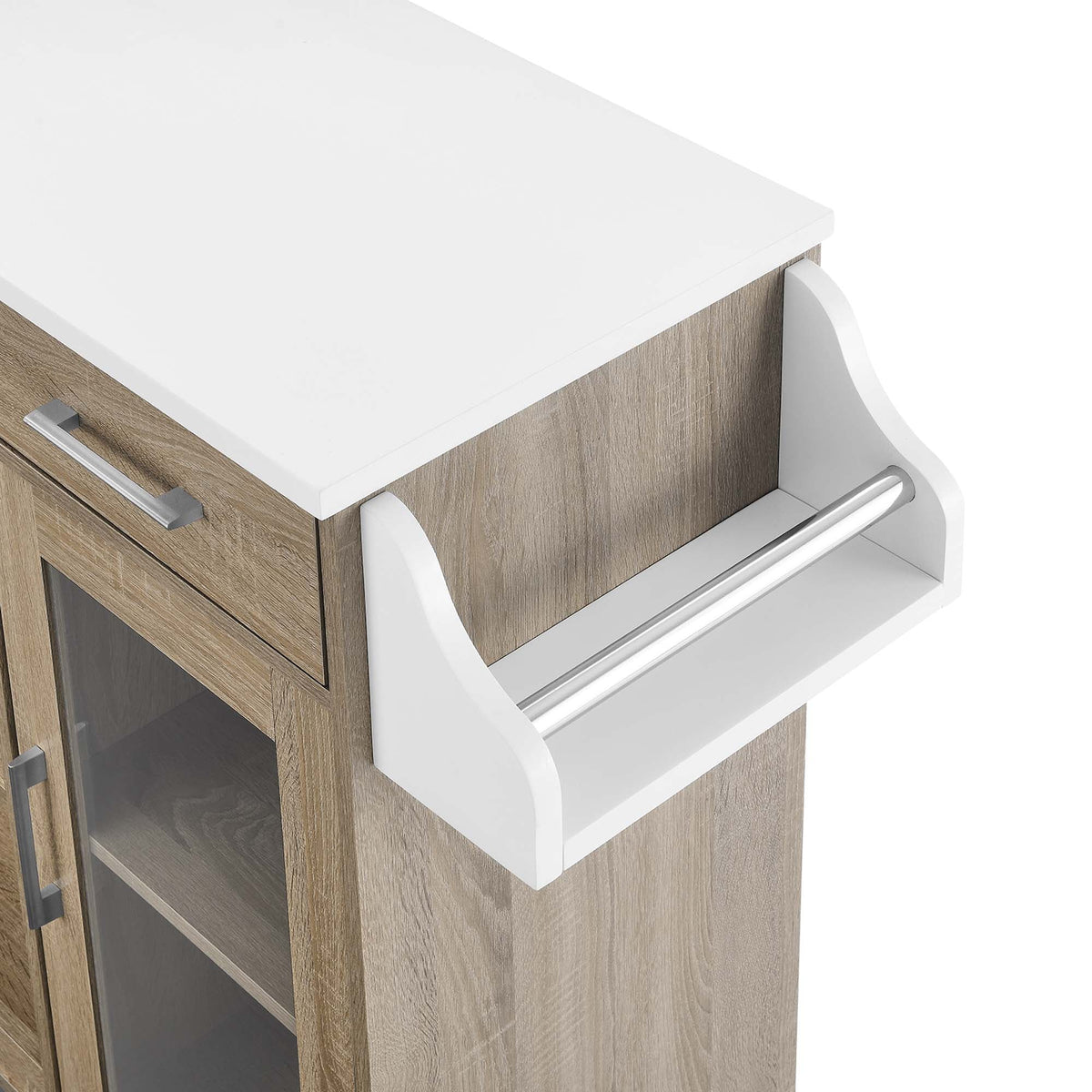 Culinary Kitchen Cart With Spice Rack - view 28