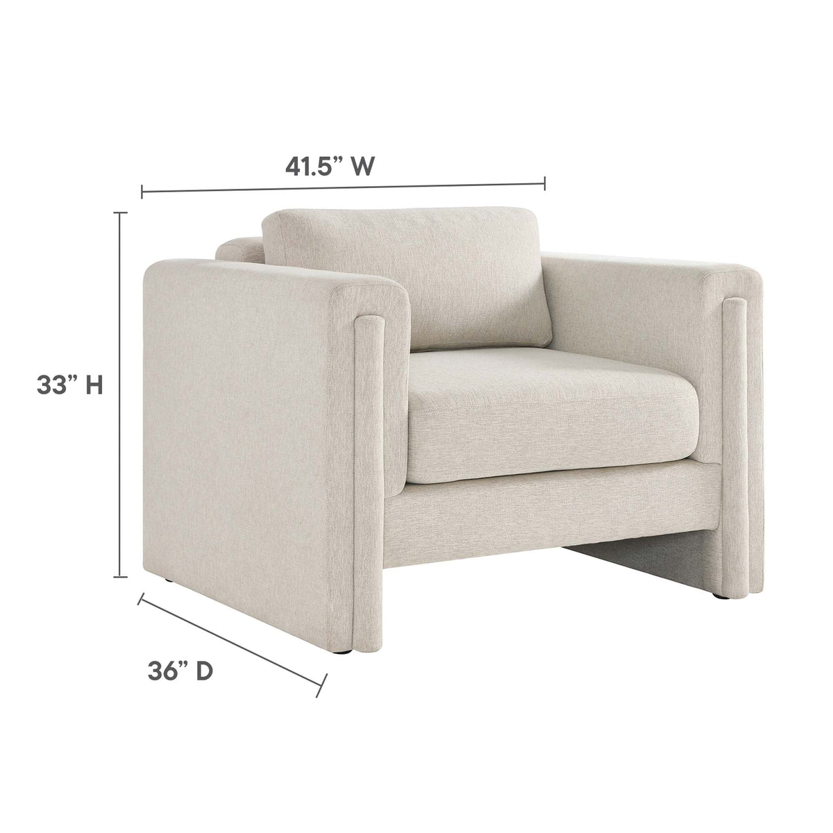 Visible Fabric Armchair - view 7