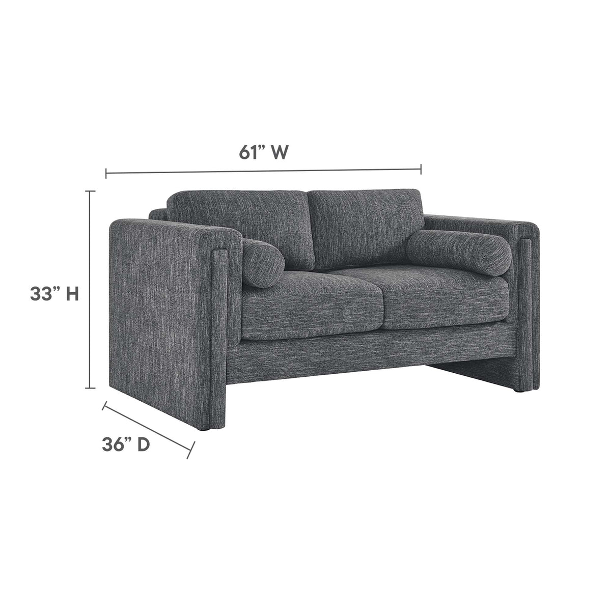 Visible Fabric Loveseat - view 13