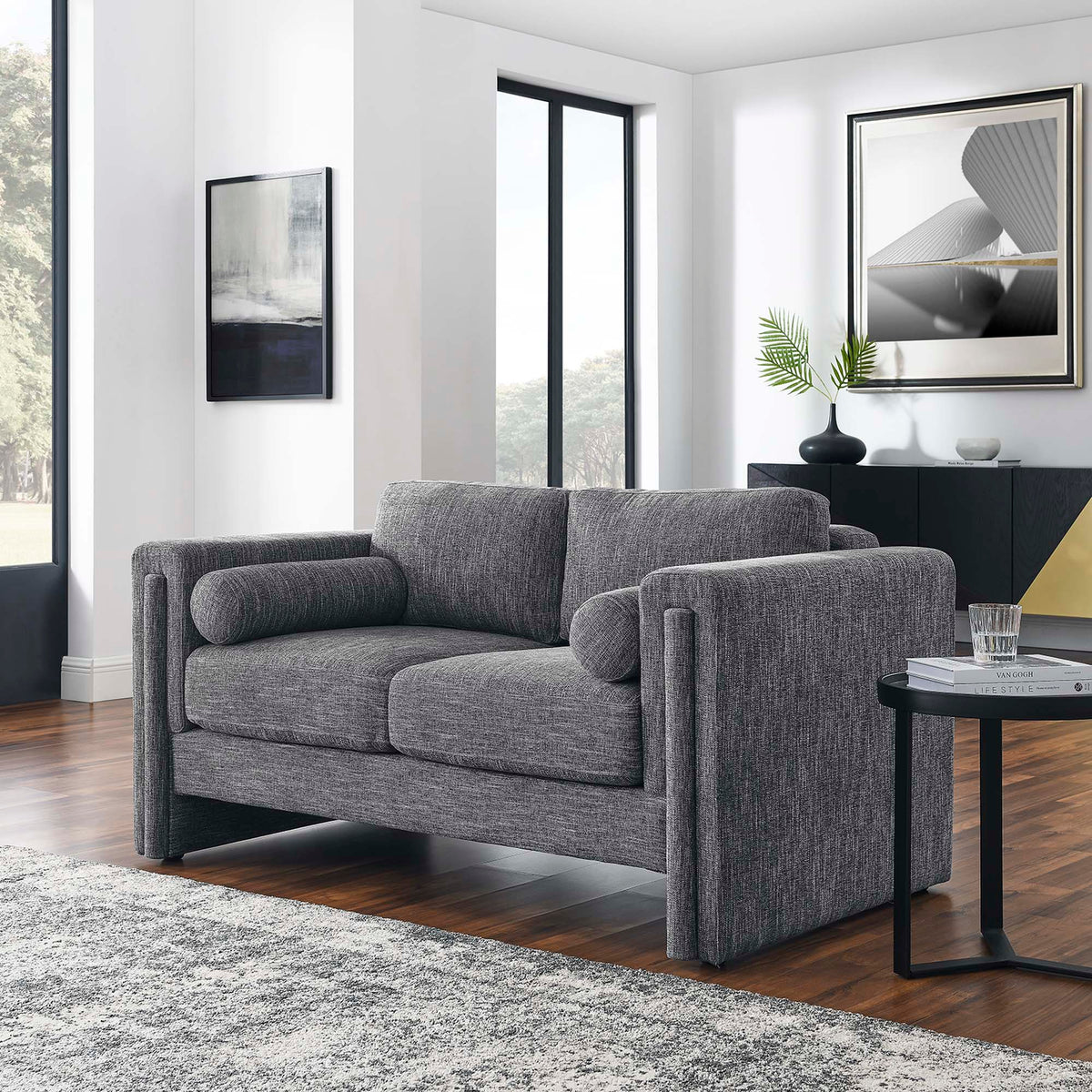 Visible Fabric Loveseat - view 17