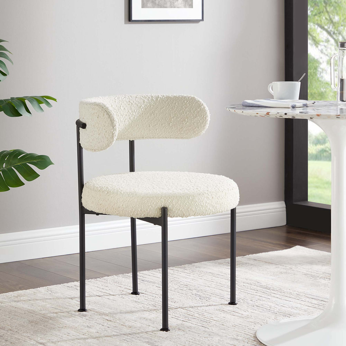 Albie Boucle Fabric Dining Chairs - Set of 2 - view 10