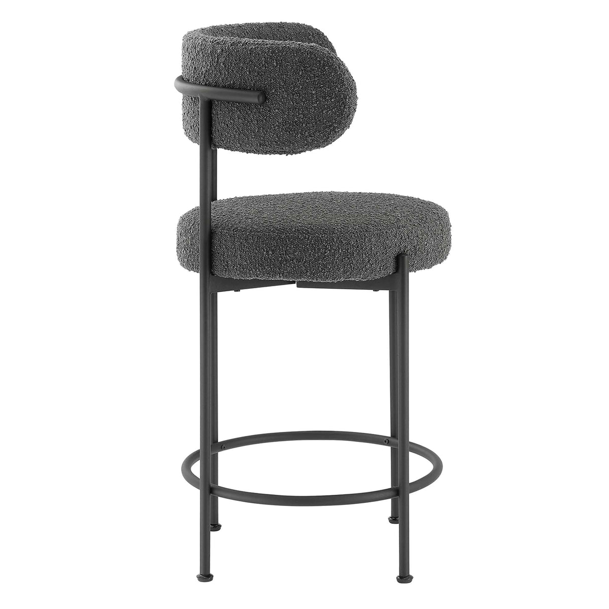 Albie Boucle Fabric Counter Stools - Set of 2 - view 5