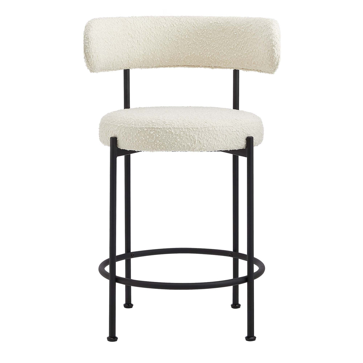 Albie Boucle Fabric Counter Stools - Set of 2 - view 10