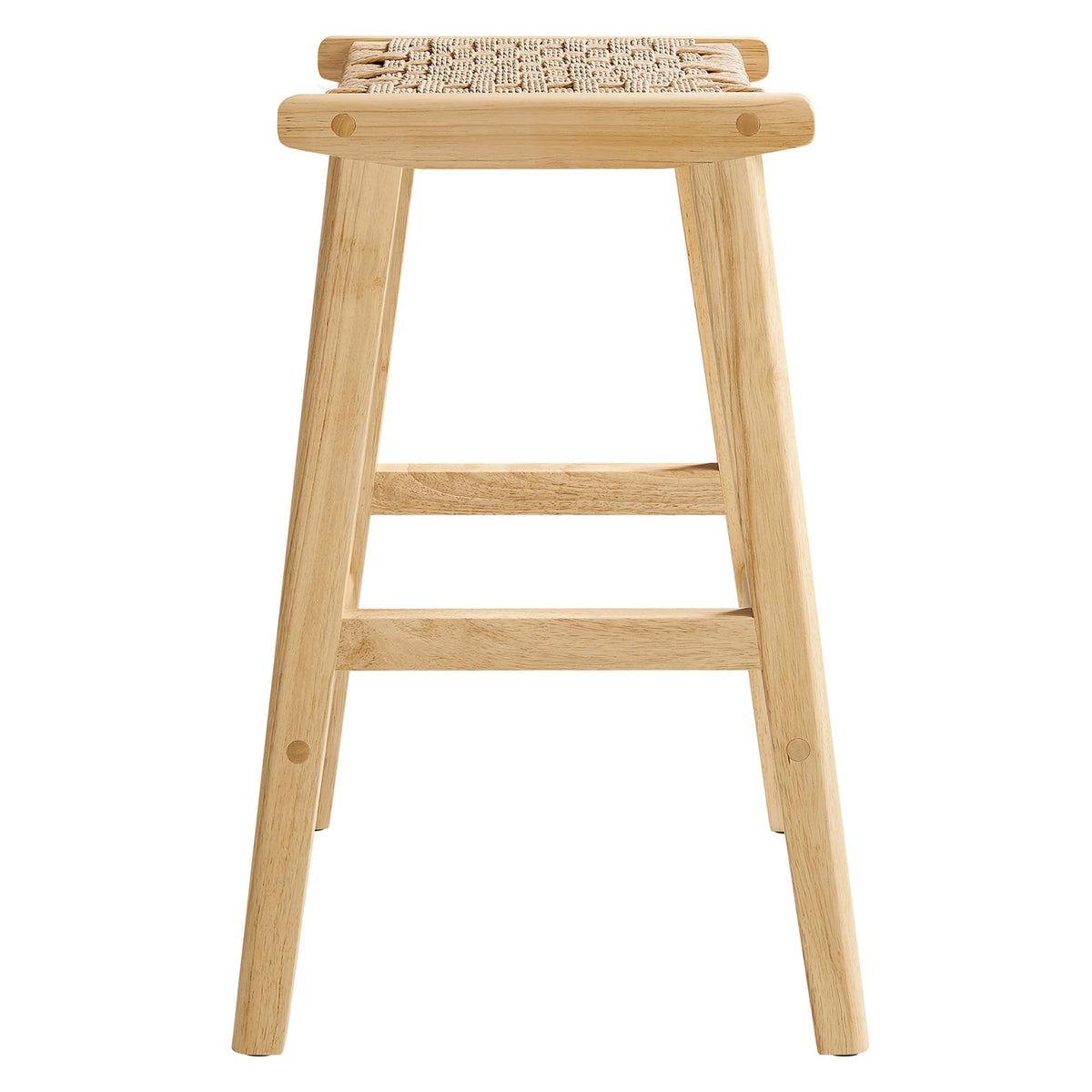 Saoirse Woven Rope Wood Counter Stool - Set of 2 - view 7
