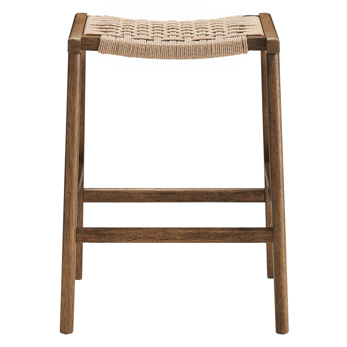 Saoirse Woven Rope Wood Counter Stool - Set of 2 - view 12