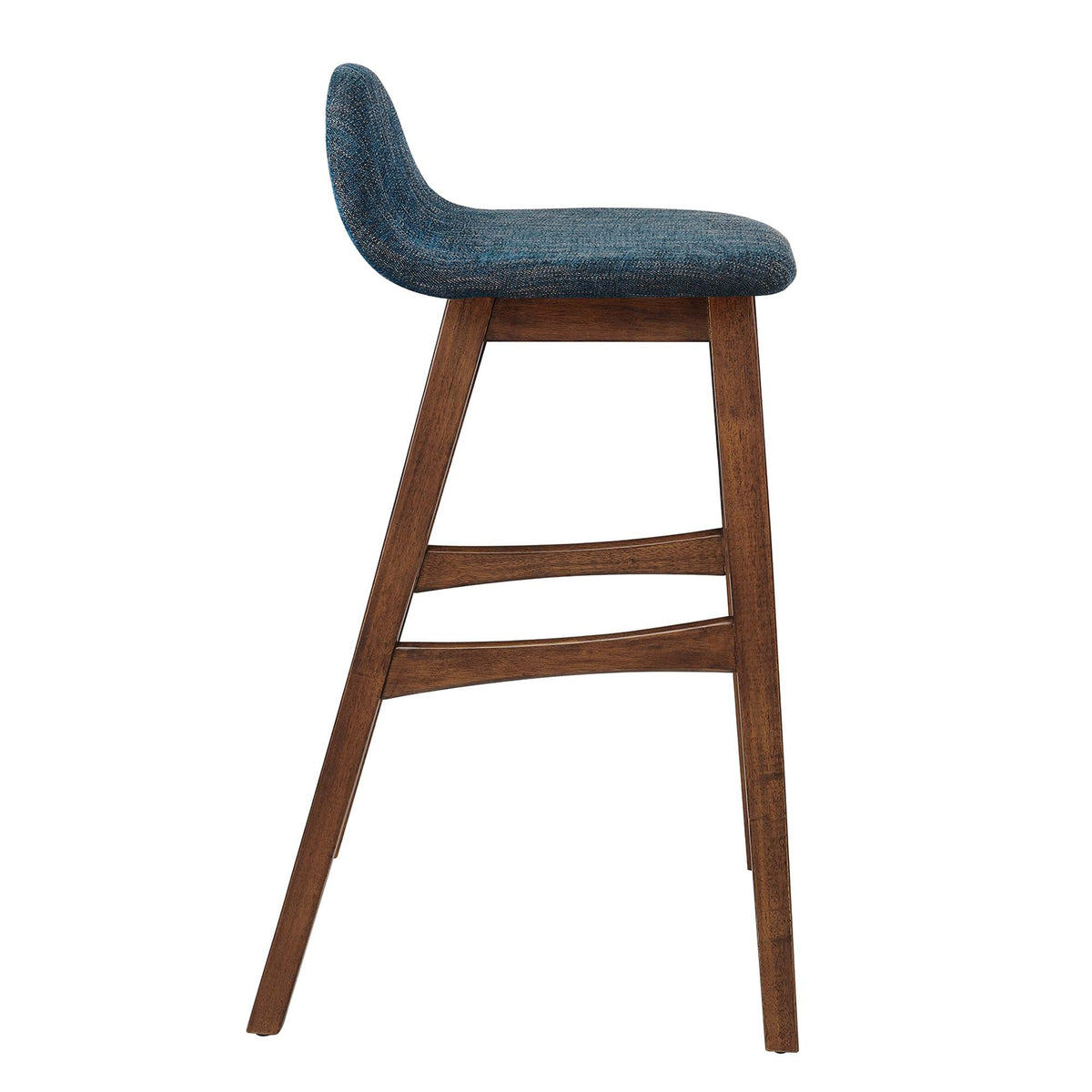 Juno Heathered Fabric Wood Bar Stool - Set of 2 - view 3