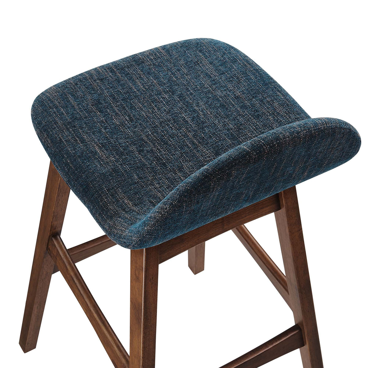 Juno Heathered Fabric Wood Bar Stool - Set of 2 - view 13