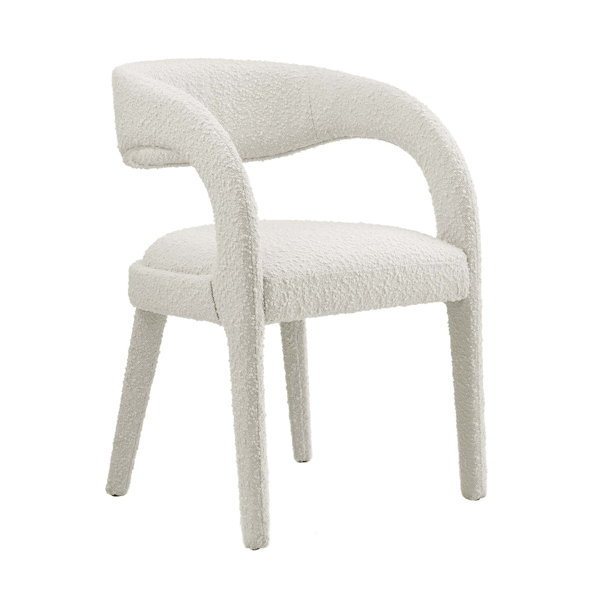 Pinnacle Boucle Upholstered Dining Chair Set of 2