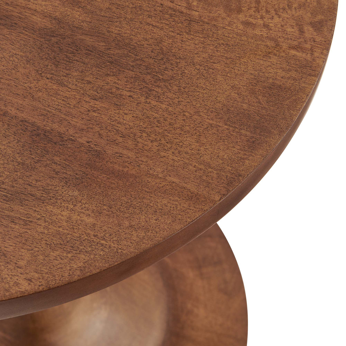 Lina Round Wood Side Table - view 4