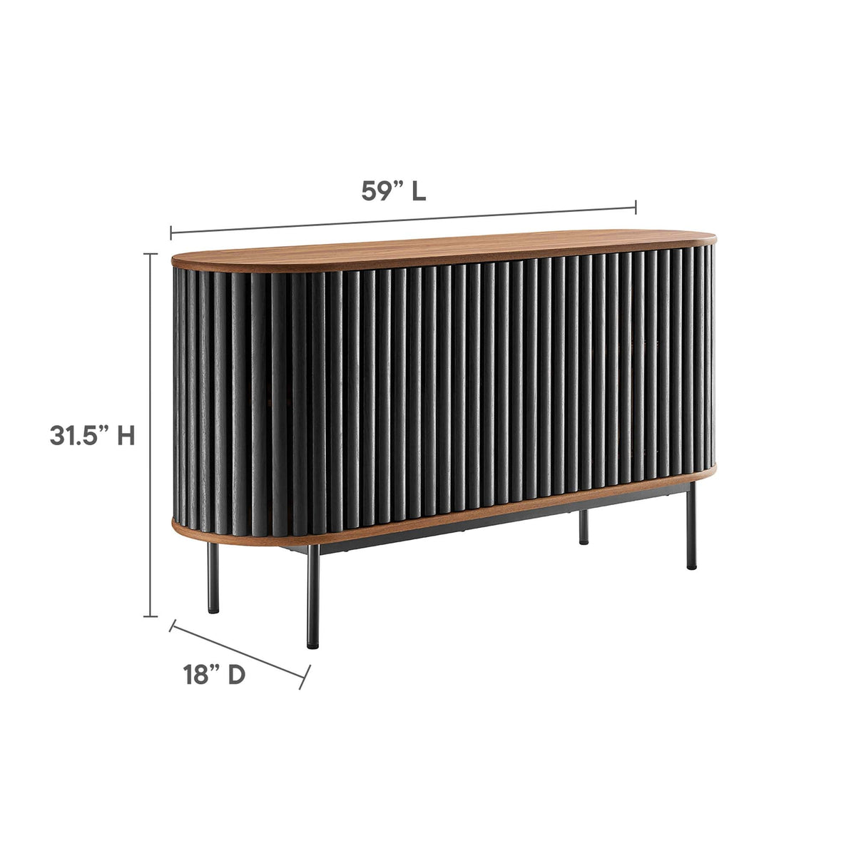 Fortitude 59” Oval Sideboard - view 16