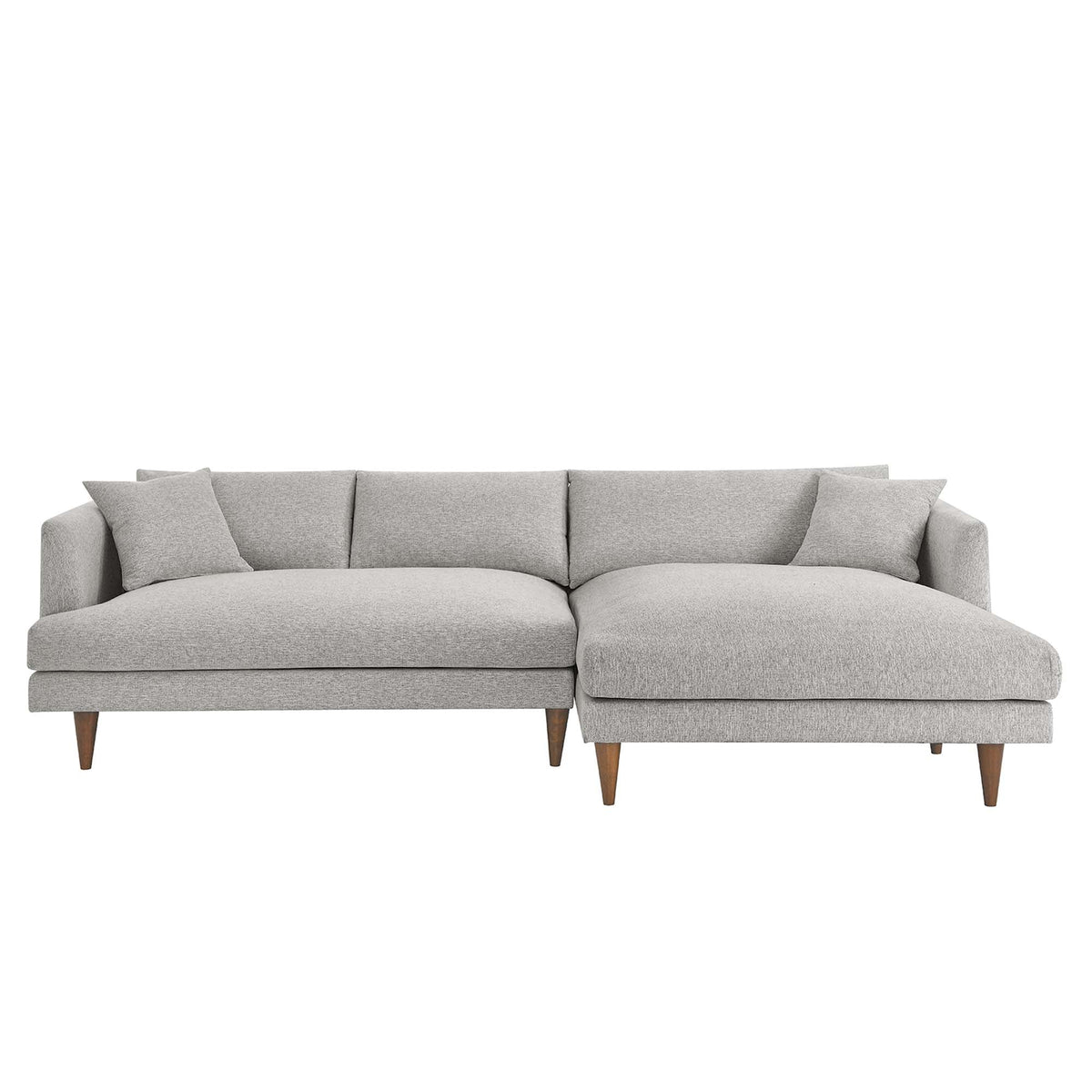 Zoya Right-Facing Down Filled Overstuffed Right Sectional Sofa - view 4