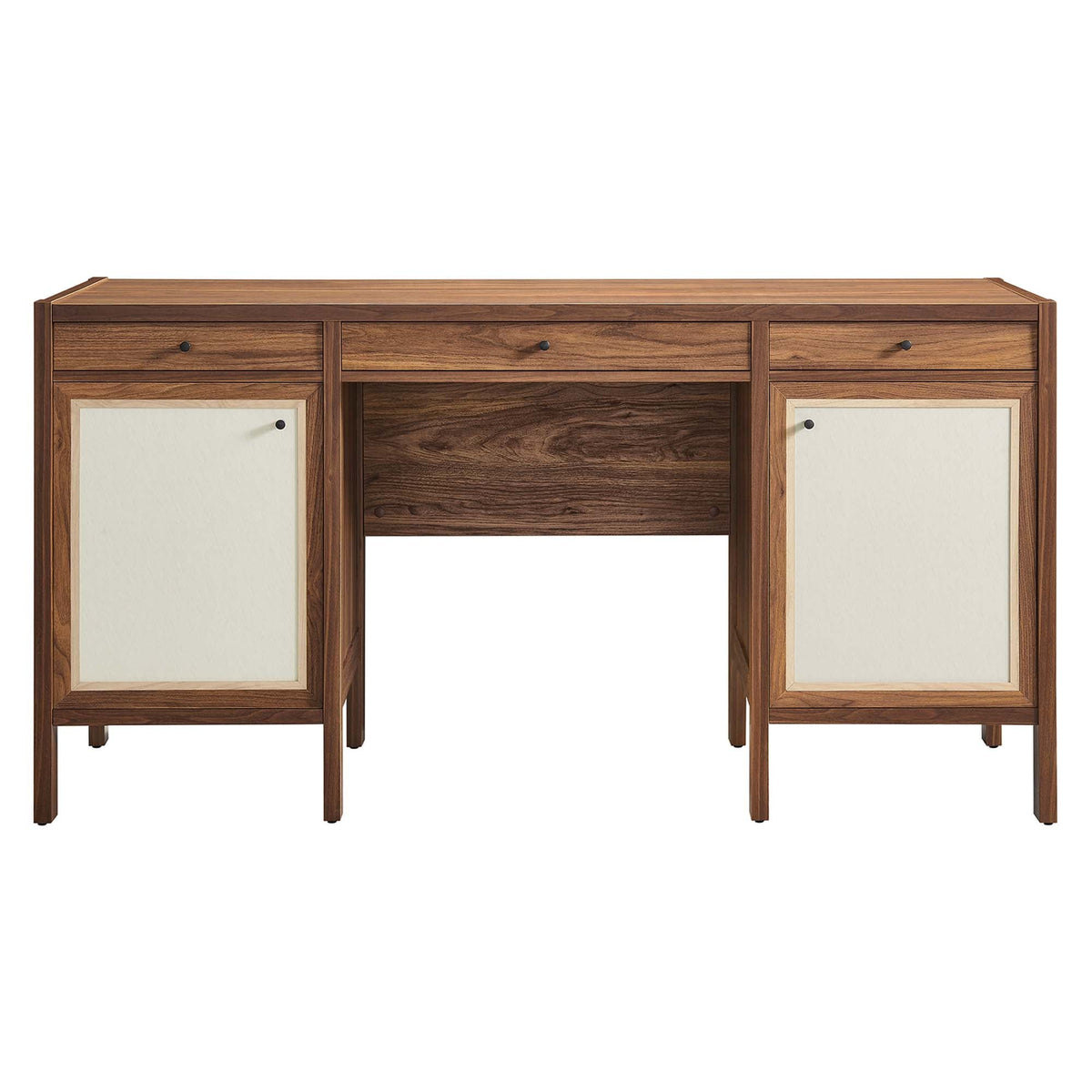 Capri 58" Wood Grain Office Desk - view 3