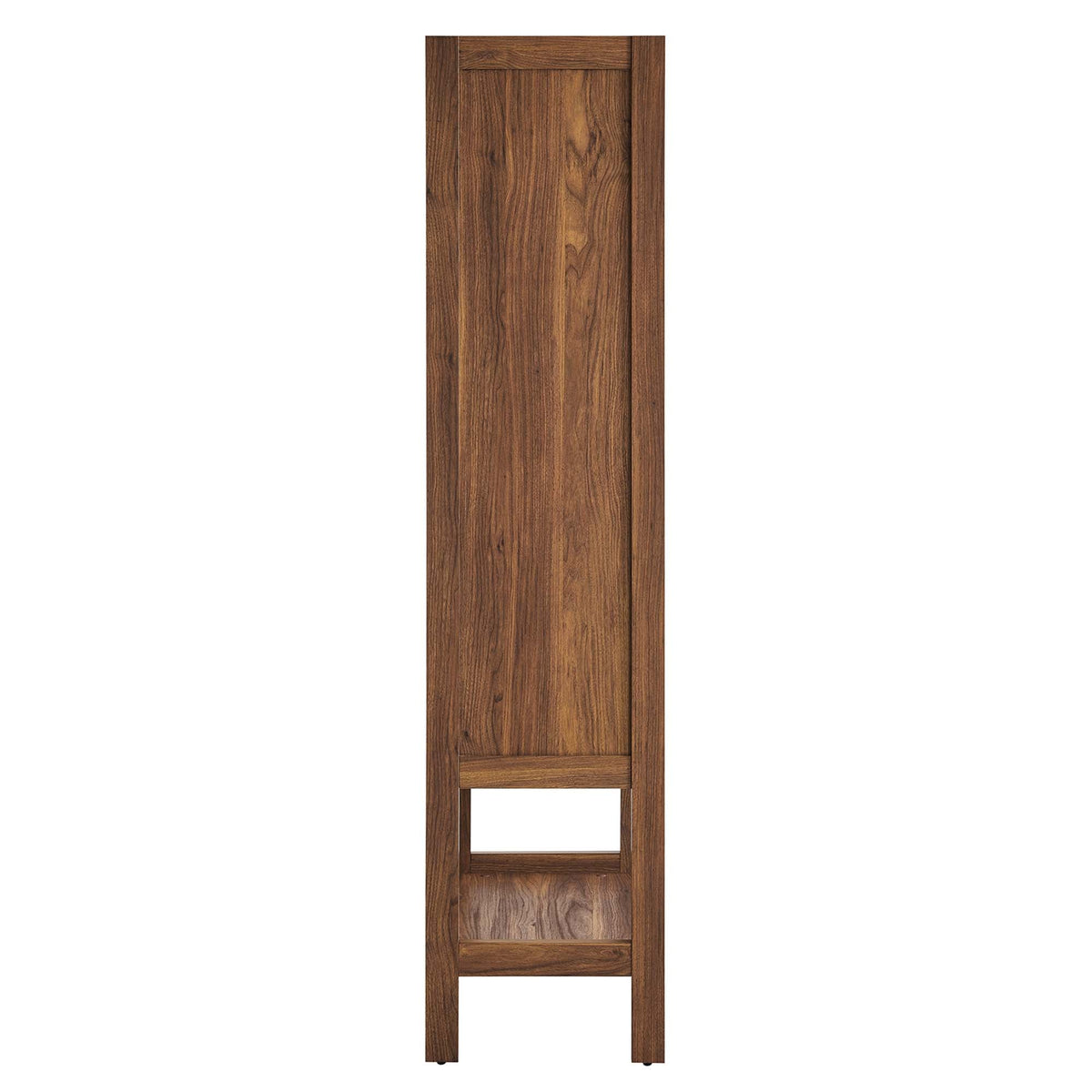 Capri Tall Wood Grain Standing Storage Cabinet - view 2