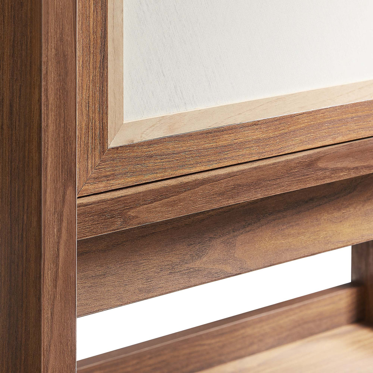 Capri Tall Wood Grain Standing Storage Cabinet - view 7