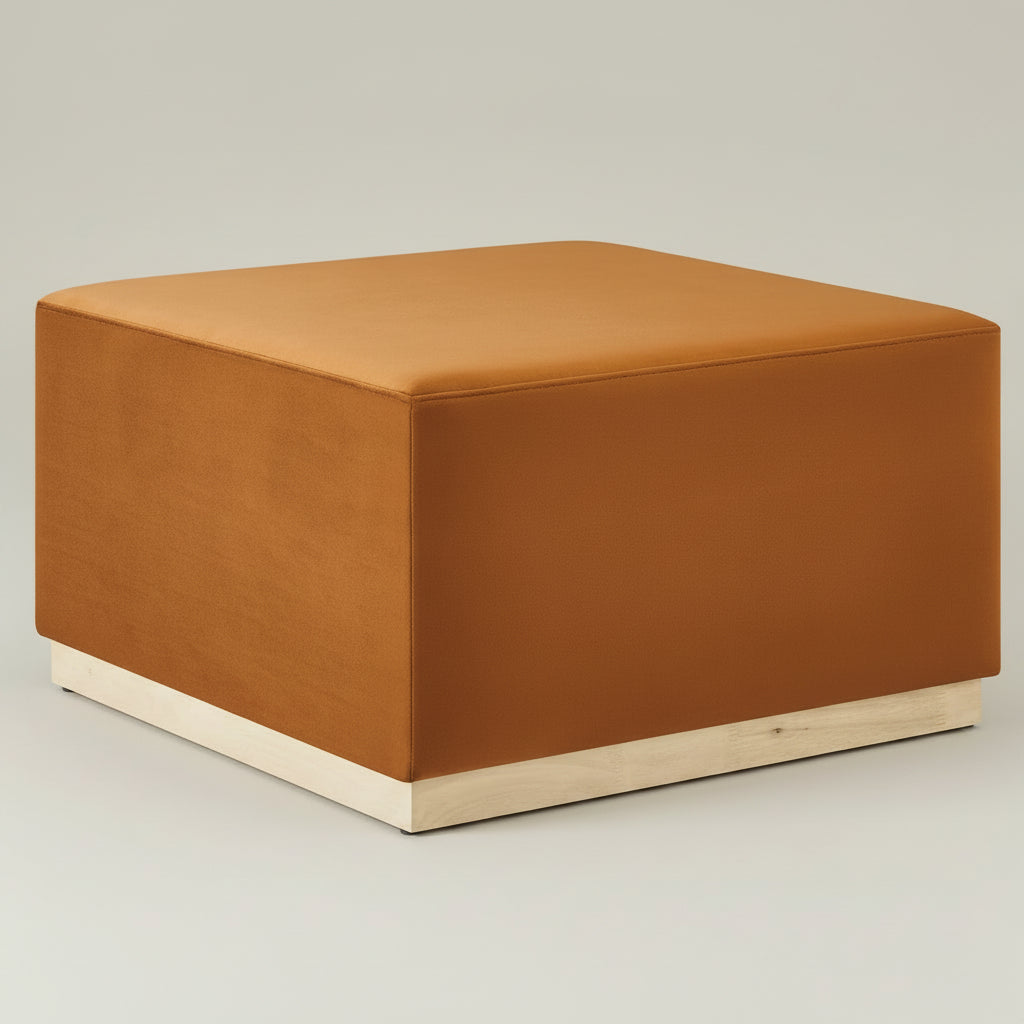 Tilden Large 28" Square Performance Velvet Upholstered Ottoman by Modway