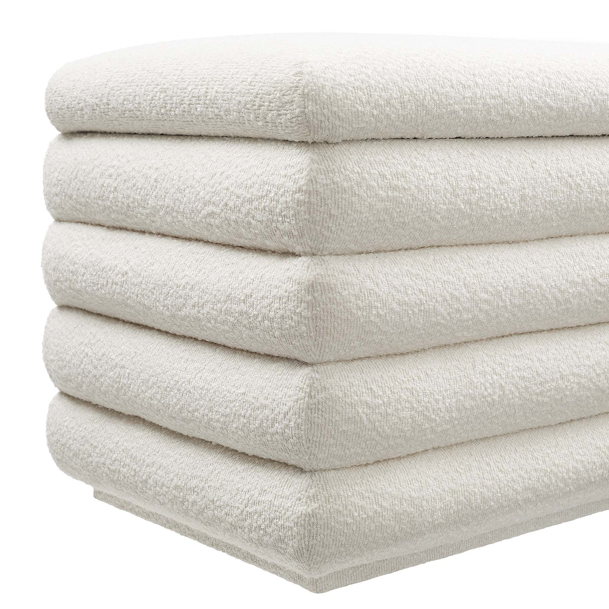 Mezzo Boucle Upholstered Storage Bench - view 6