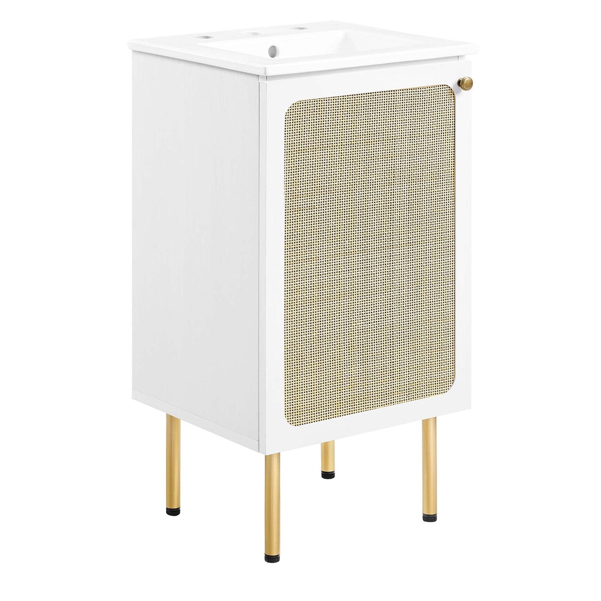 Chaucer Bathroom Vanity with White Basin Included